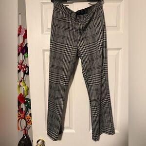 Black and White Plaid Jeggings